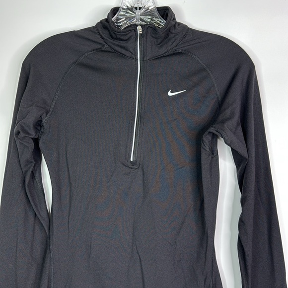 Nike Dri Fit Black 1/4 Zip Sweatshirt Size XS - Picture 2 of 8